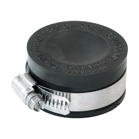 Fernco Fernco Schedule 40 1-1/2 in. Hub PVC 1-1/2 in. Drain Cap 1 pk PQC-101
